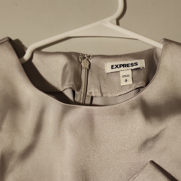 Express Shimmering Satin Dress - Picture 2 of 5